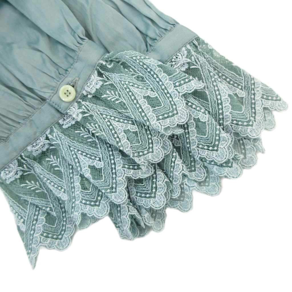 【新品】ユキトリヰ YUKI TORII のレース使い七分袖ワンピース（白・9号相当）