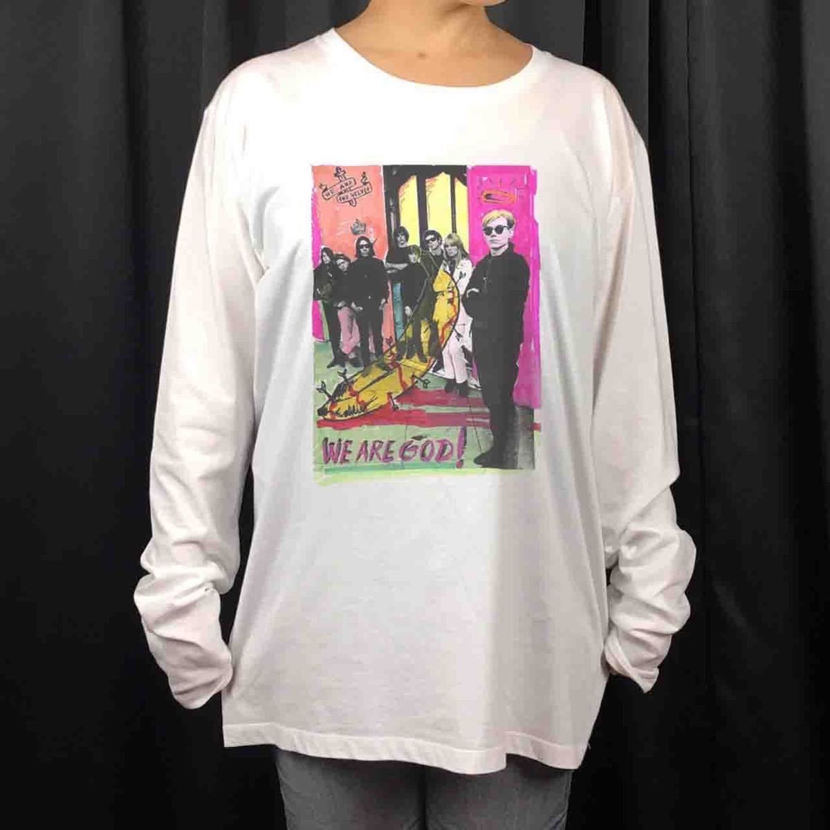 オリジナル ロンT アンディウォーホル ベルベットアンダーグラウンド バナナ ロンT S M L XL タイト ジャスト 大きい ビッグ オーバーサイズ メンズ レディース ユニセックス ピンククリーム