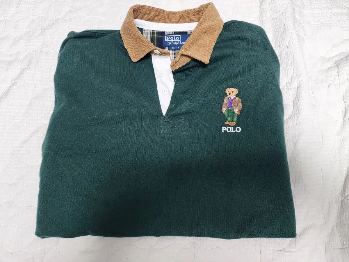 ポロラルフローレン ベア ラグビーシャツ グリーン