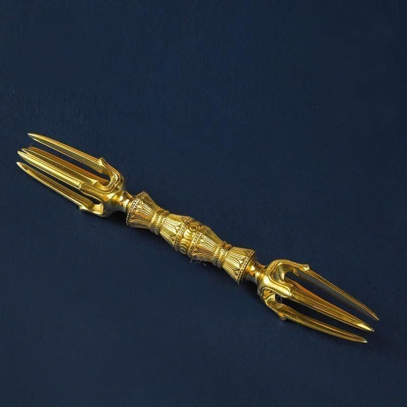 密教法具 筋彫 都五鈷杵 五鈷杵 金剛杵 真鍮仏具 魔除け