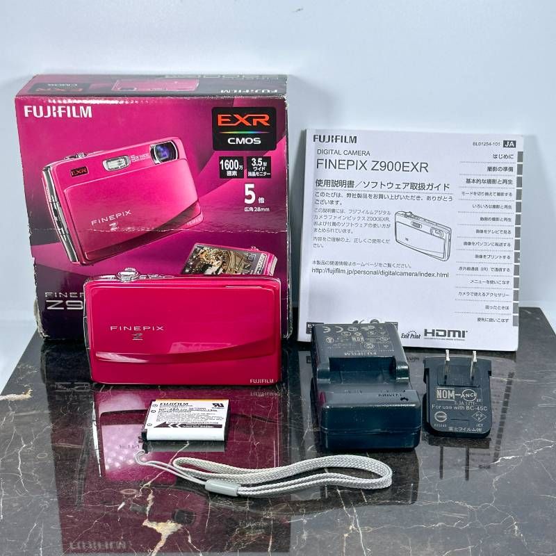 美品】FUJIFILM FinePix Z900EXR ピンク コンデジ デジカメ 1600万画素