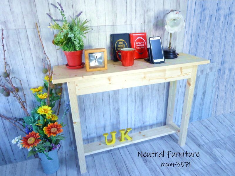 ハンドメイド ナイトテーブル ナチュラル