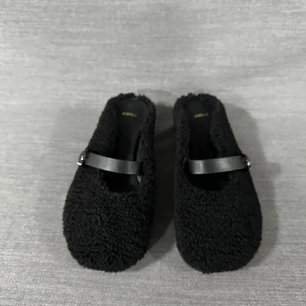 システムファー スリッパ ミュール|レディース 245mm |s1015|状態良し