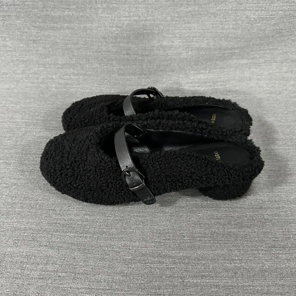 システムファー スリッパ ミュール|レディース 245 mm |s 1015|状態良し