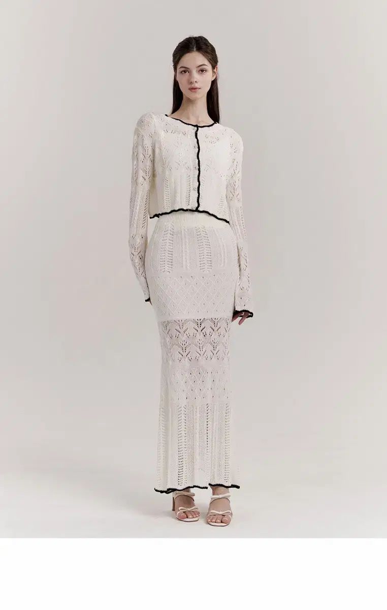 GRACE U ローズニットセットアップ M-L LONG