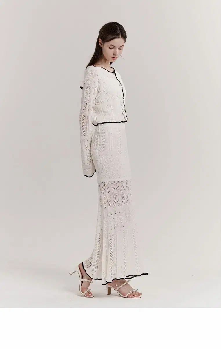 GRACE U ローズニットセットアップ M-L LONG