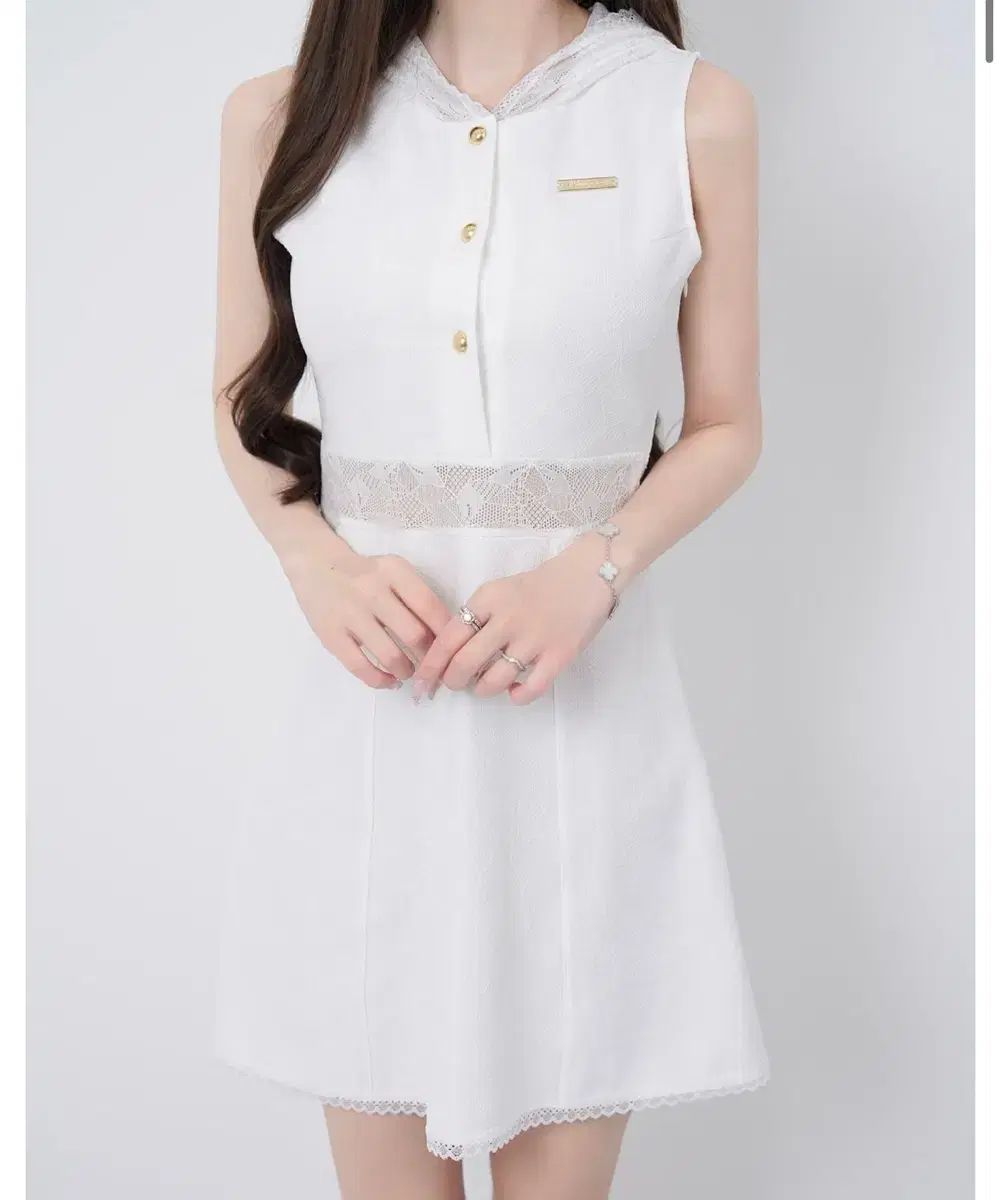 Lumignon Lace hoodie flare dress M