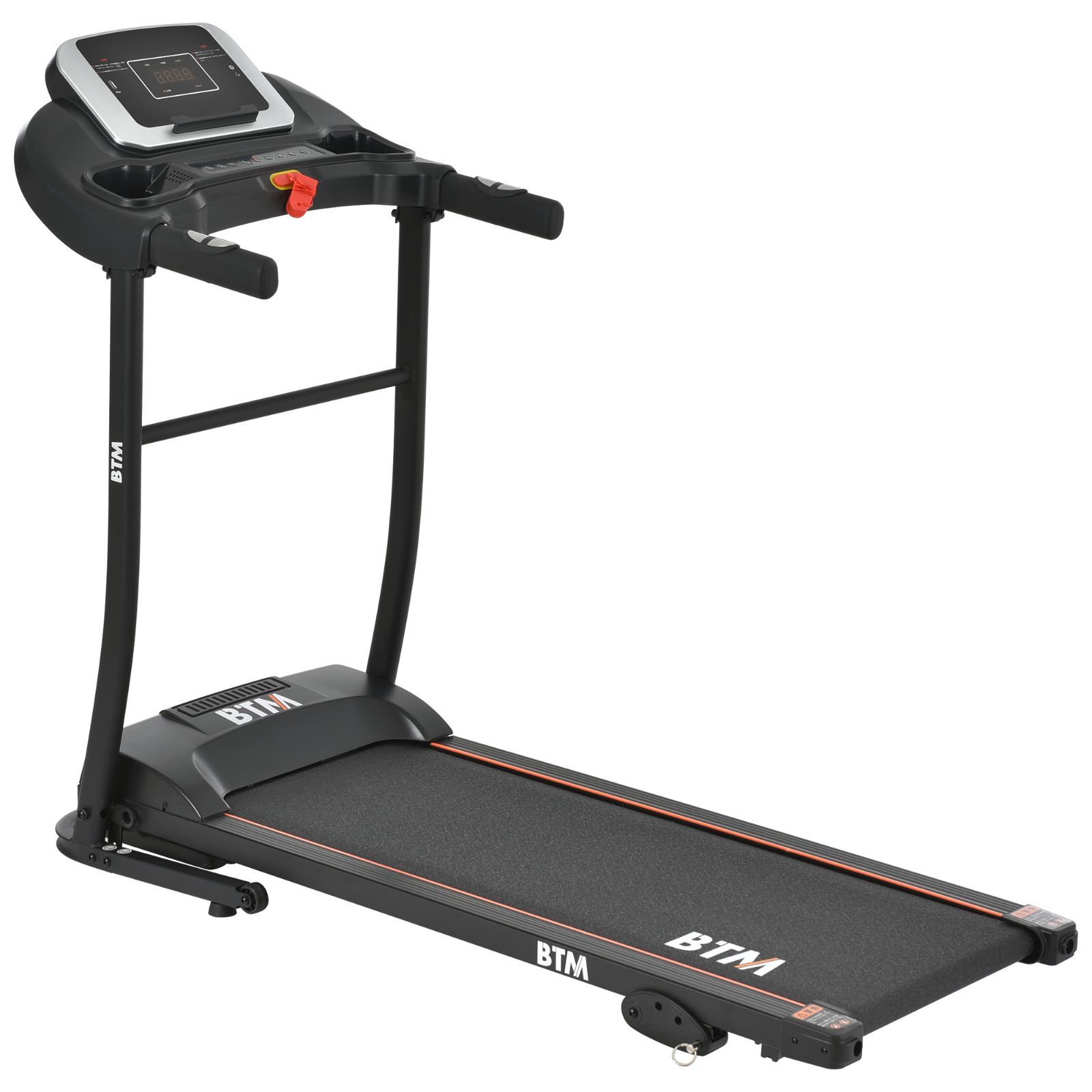 電動ルームランナー BTM フィットネスマシン MAX 12 km h 傾斜3段階 衝撃吸収マット付き 折りたたみ式 静音 ダイエット器具 家庭用