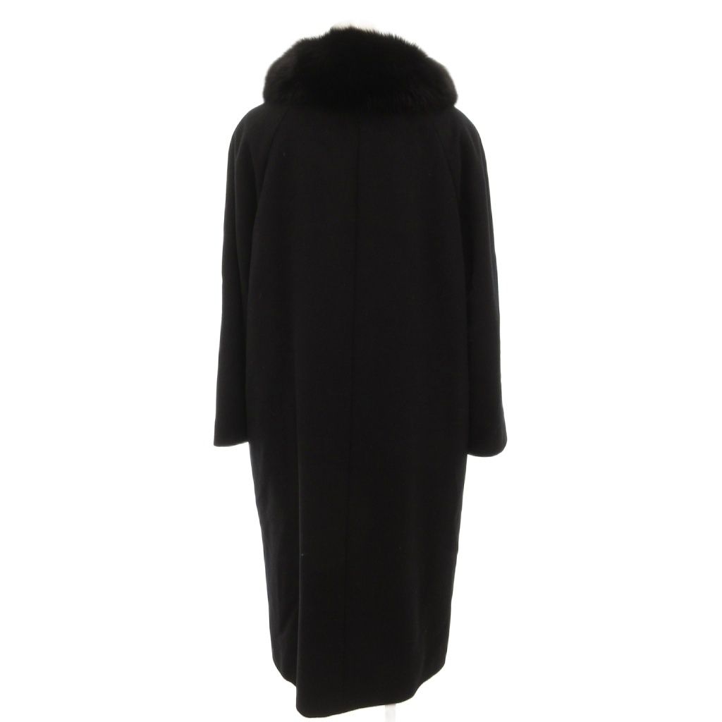 MISS ONWARD ミスオンワード ロングコート フォックスファー カシミヤ