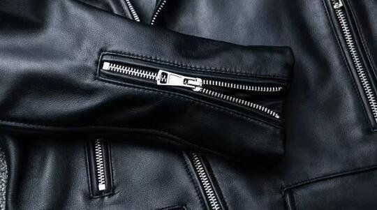 立ち襟◆上質な羊革