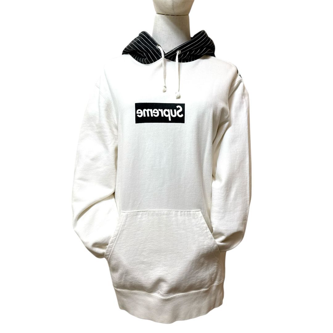 希少 美品□ Supreme×CDG ミラーBOXロゴ パーカー M - メルカリ
