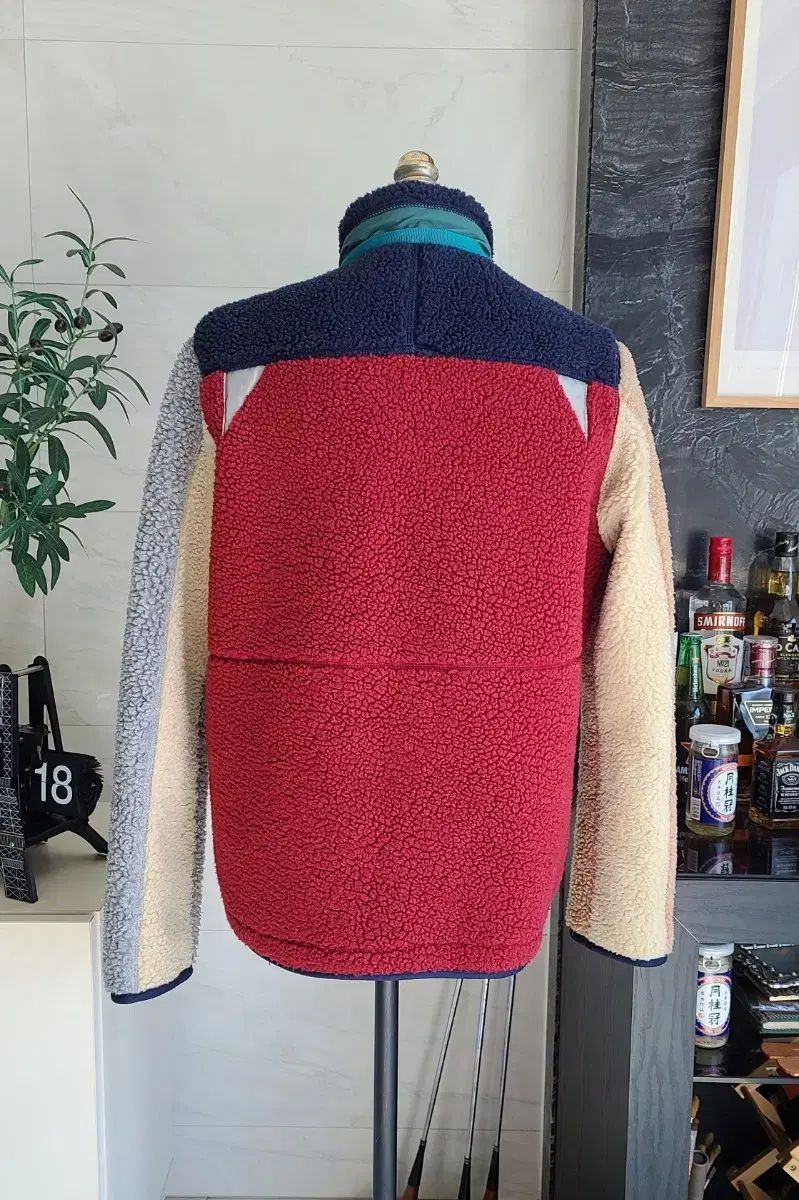 A-NATIVE CLOTHING バイカラー フリース ジャケット