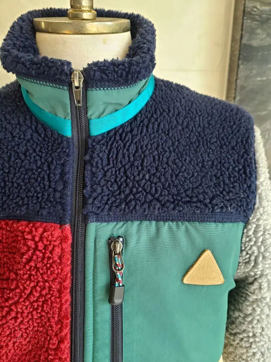 A-NATIVE CLOTHING バイカラー フリース ジャケット HOMU-JOURNEY_COM