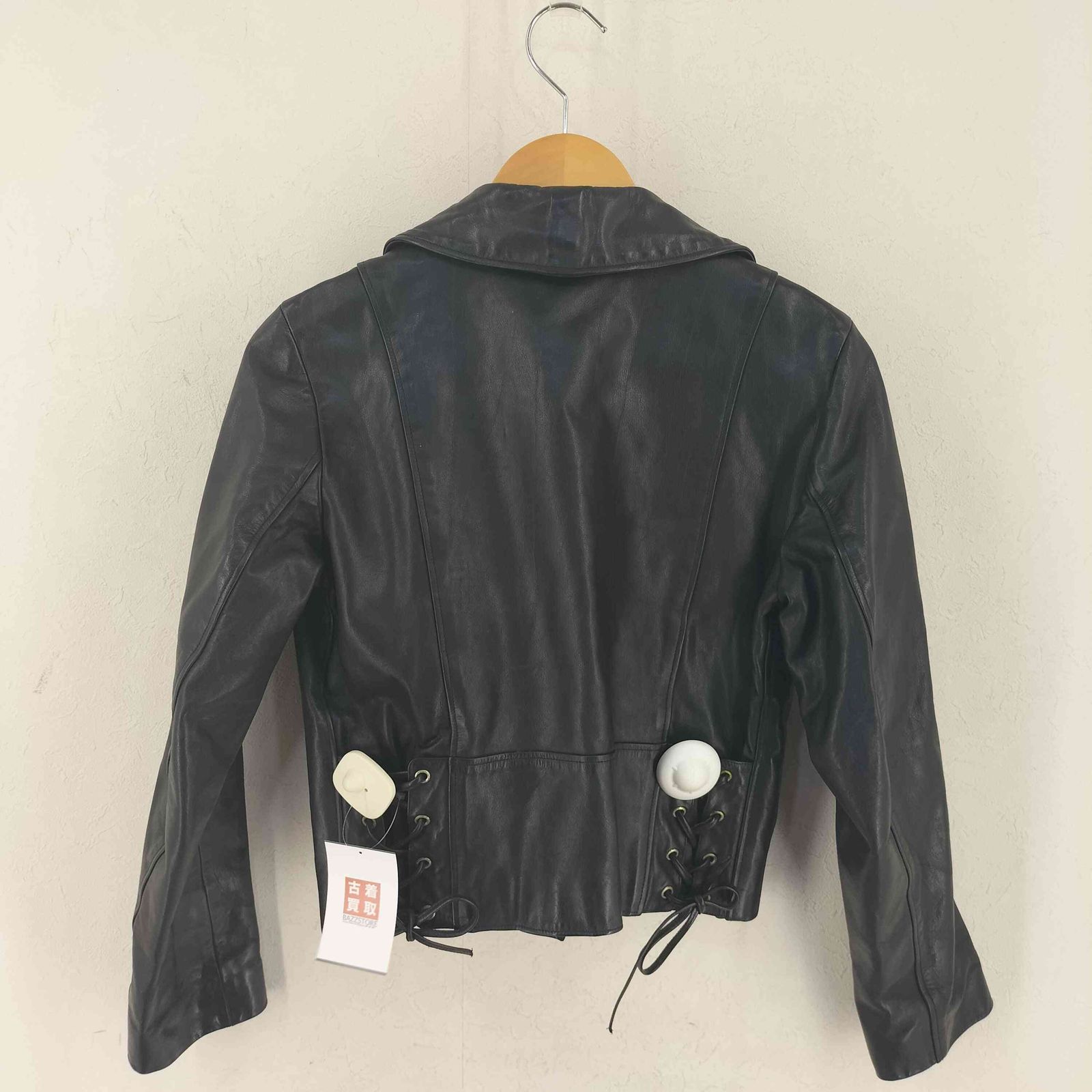 アニエスベー agnes b. SPECIAL cow leather ダブルライダース ジャケット レディース JPN 1