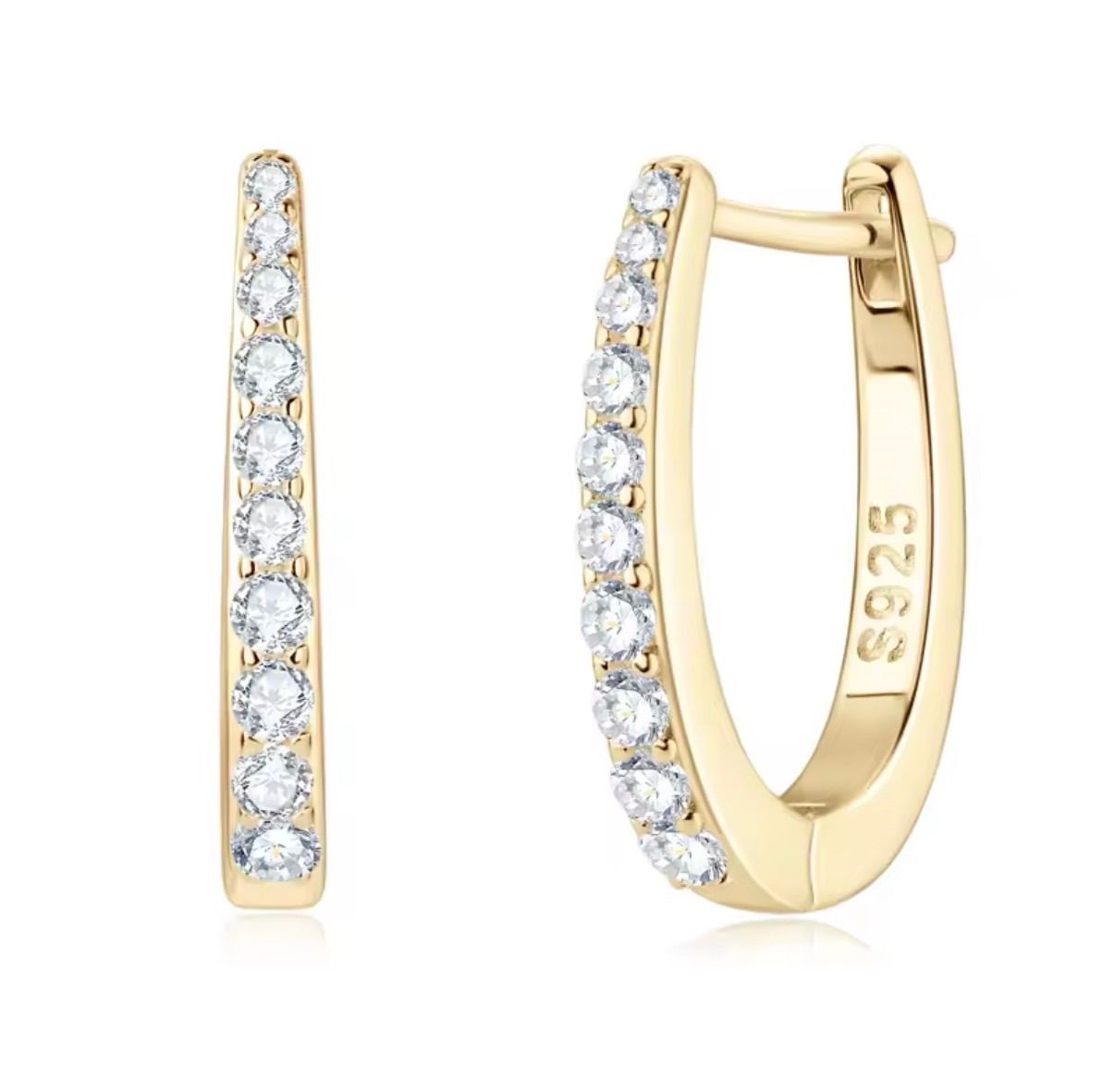 鏡を見るのが好きになる モアサナイト×シルバー925ピアス S 925 刻印あり GRA鑑定書付 18 Kプラチナコーティング フープピアス 小ぶり 高見え 大人 上品 プレゼント 記念日 デート