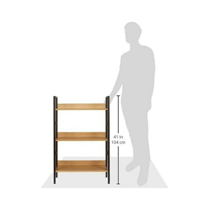 オープンシェルフ シンプルシェルフ ラック 3段 スチールラック ディスプレイ 見せる収納 転び止め付き インテリア シンプル