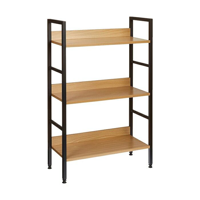 オープンシェルフ シンプルシェルフ ラック 3段 スチールラック ディスプレイ 見せる収納 転び止め付き インテリア シンプル MARWIL-DEMENAGEMENTS_CH