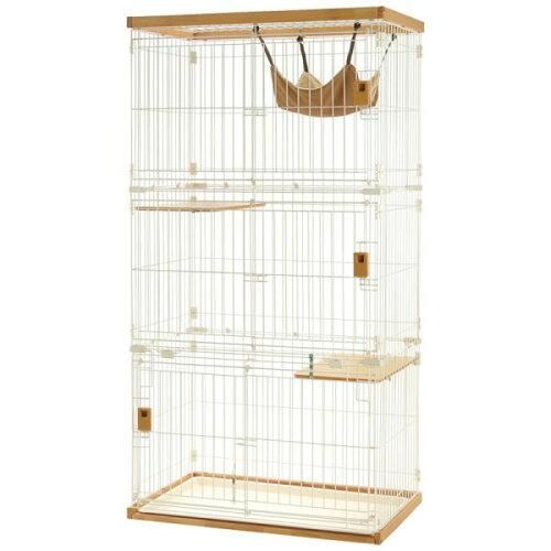 4営業日で発送 リッチェル 第一営業部 木製お掃除簡単キャットサークルM