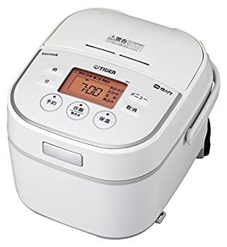 【】「非常に良い」タイガー IH 炊飯器 3合 ホワイト レシピ付 tacook 炊きたて 炊飯 ジャー JKU-A551-W Tiger