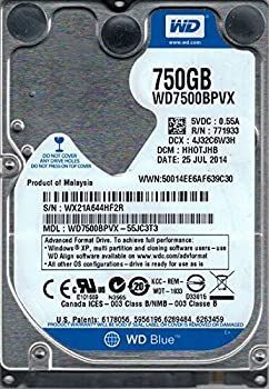 【】「非常に良い」wd7500bpvx-55jc3t3?DCM : hhotjhb wx21?a Westernデジタル750?GB