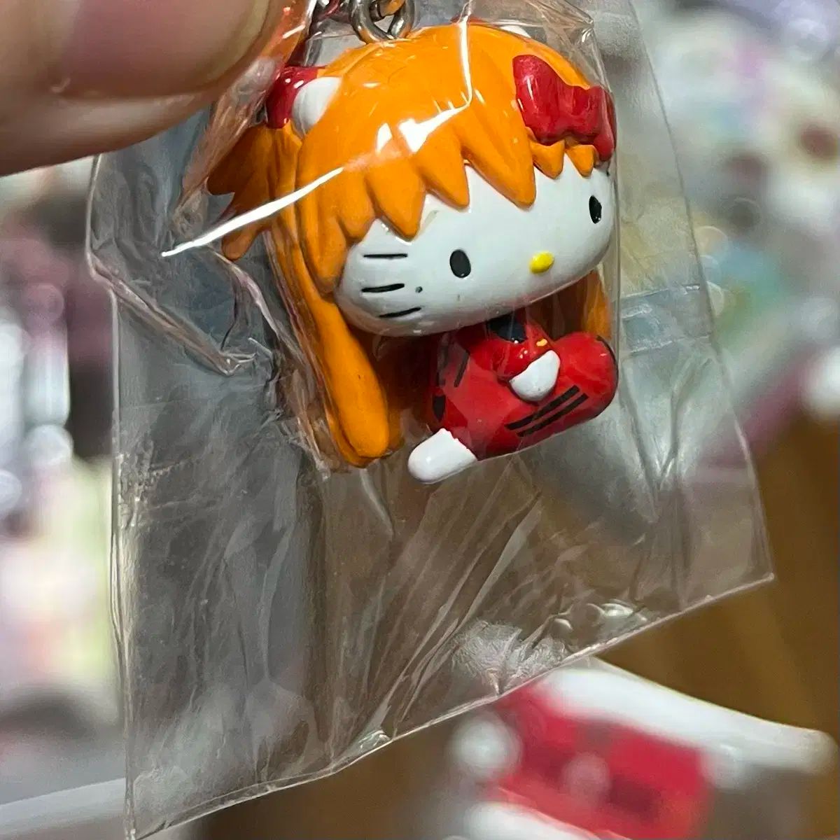 エヴァンゲリオン ハローキティ ストラップ アスカ-レイ セット