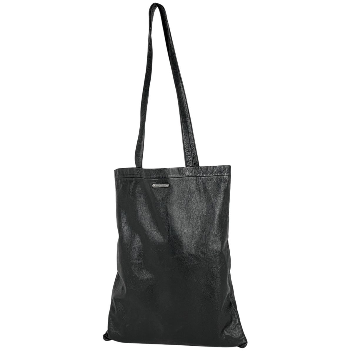 サンローラン SAINT LAURENT ロゴ トートバッグ ハンドバッグ トートバッグ レザー ブラック レディース