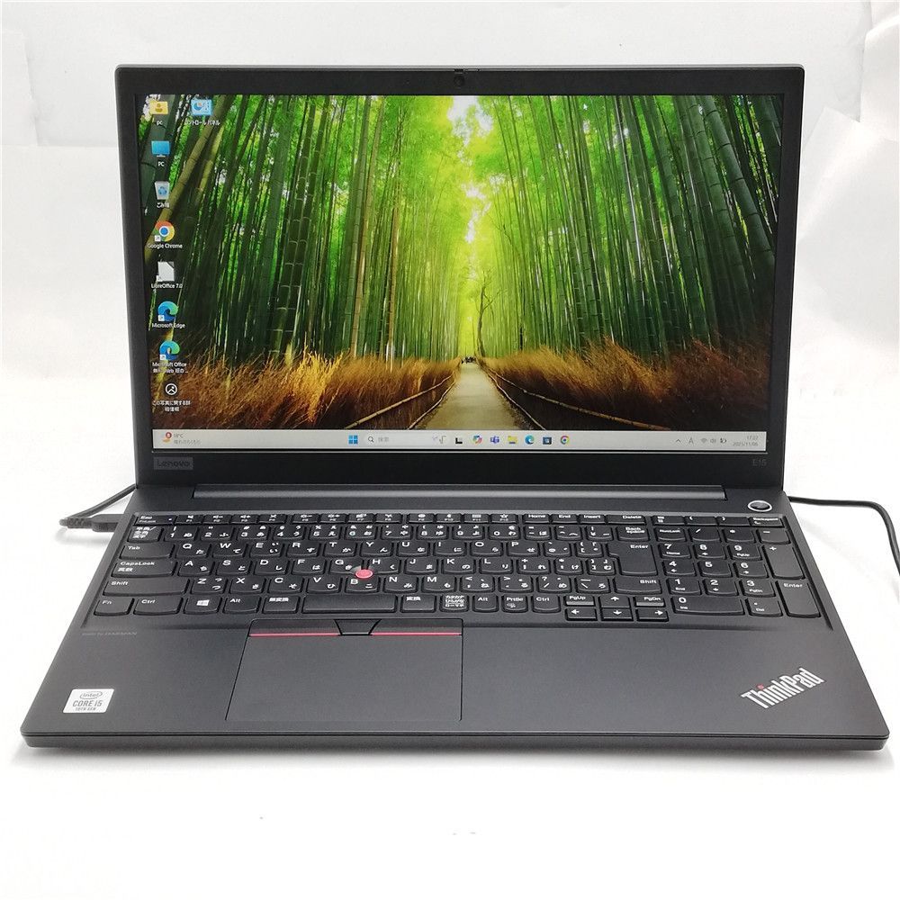 高性能 Wi-Fi有 Lenovo ノートパソコン E15 第10世代 Core i5 10210U 16GB 高速SSD 無線LAN カメラ Windows11 Office済 即使用可