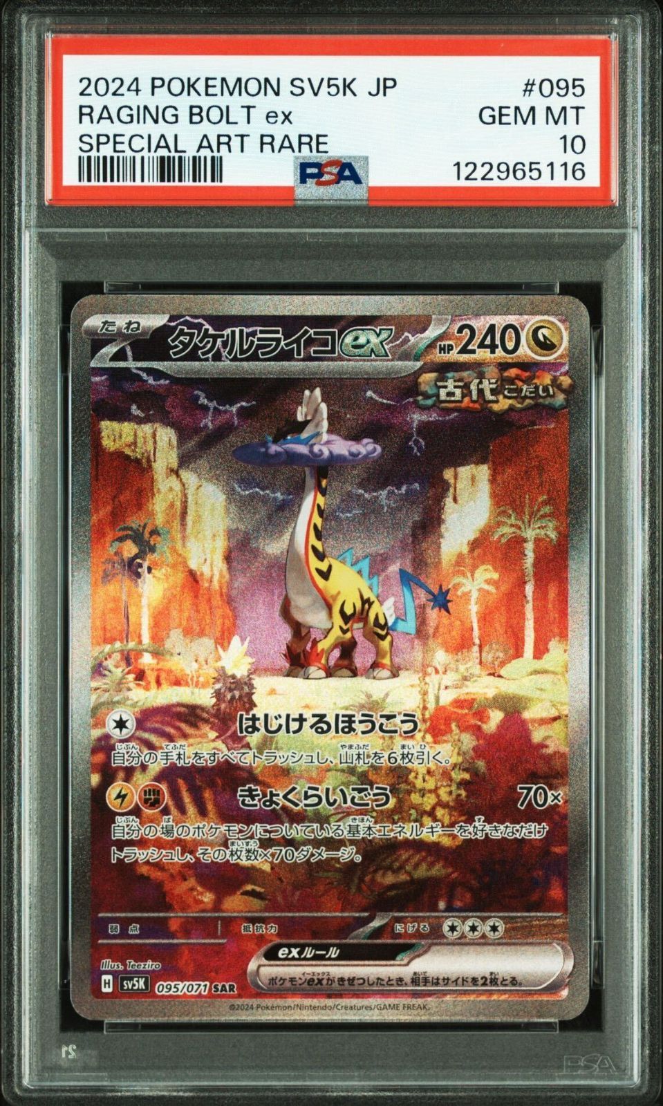 PSA10】タケルライコ ex 販売 sar PSA10 2連番セット ワイルドフォース