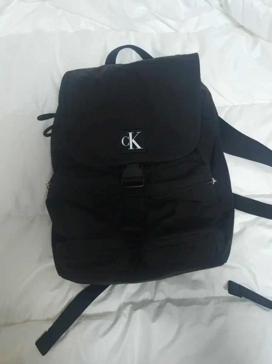 Calvin Klein ブラック ナイロン バックパック