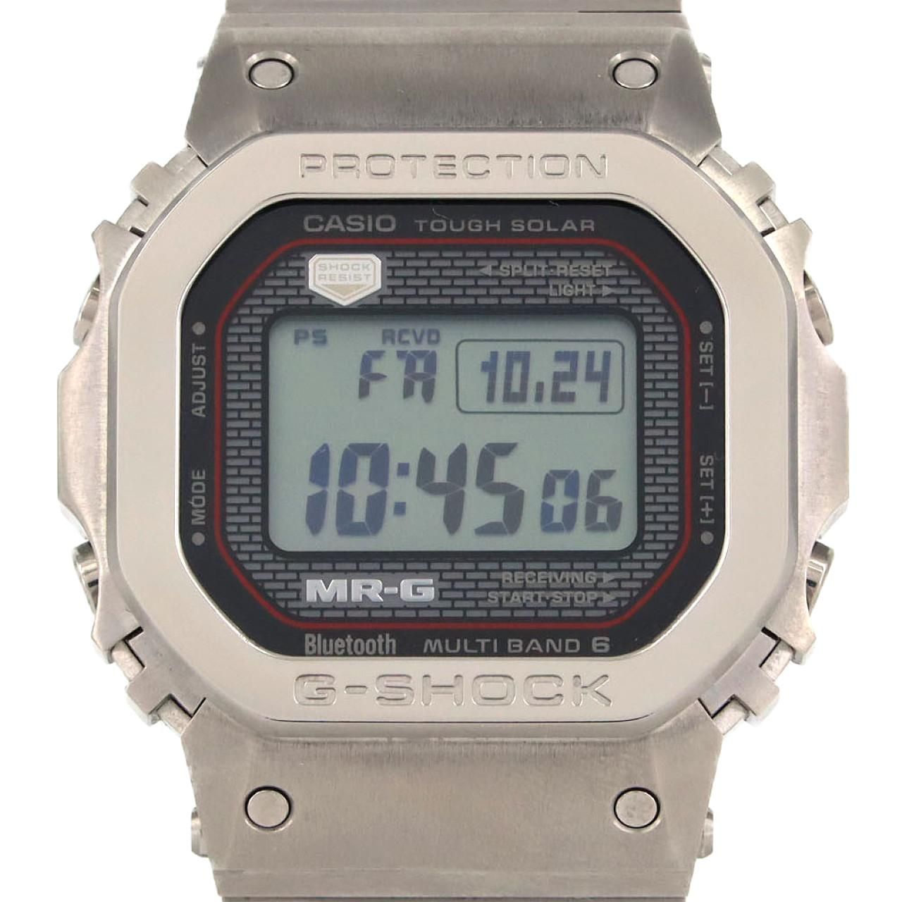 カシオ G-SHOCK・MR-G 電波時計 MRG-B5000D-1JR TI ソーラークォーツ