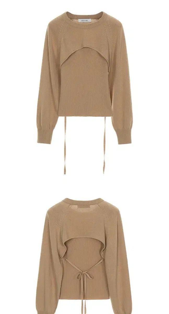 LOEUVRE ボレロ ニット ルーブル レイヤードニット
