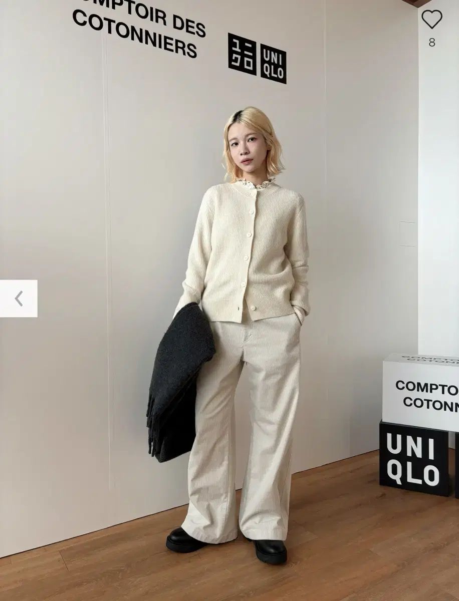 コーデュロイワイドパンツ S