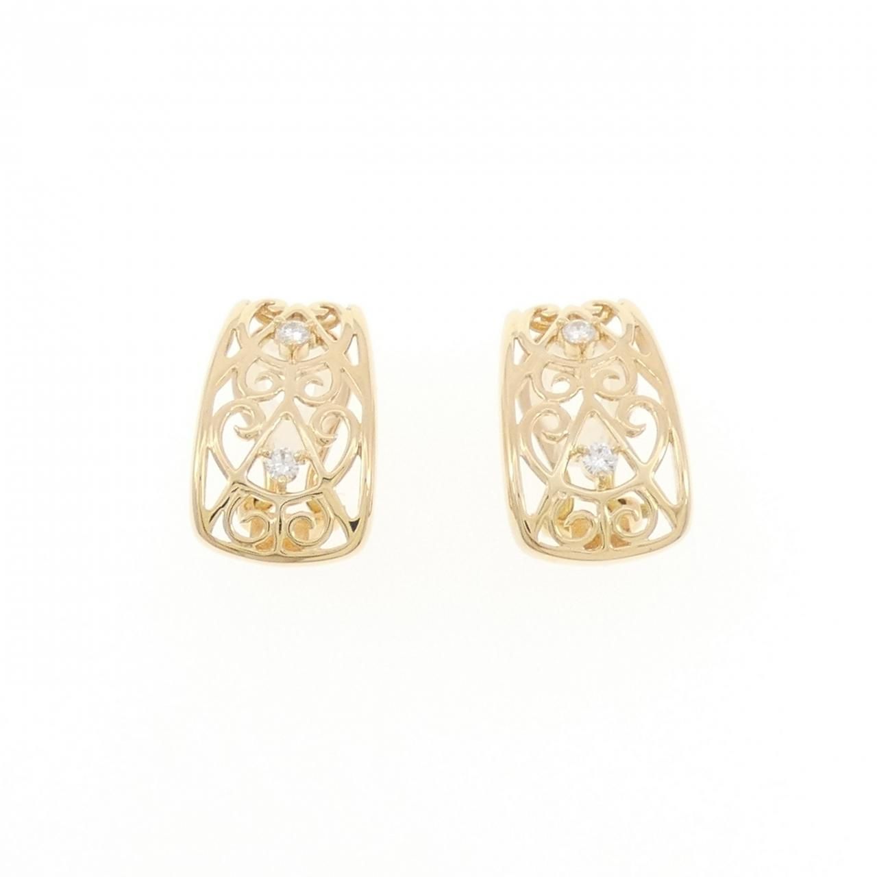 タサキ ダイヤモンド イヤリング 0.12CT