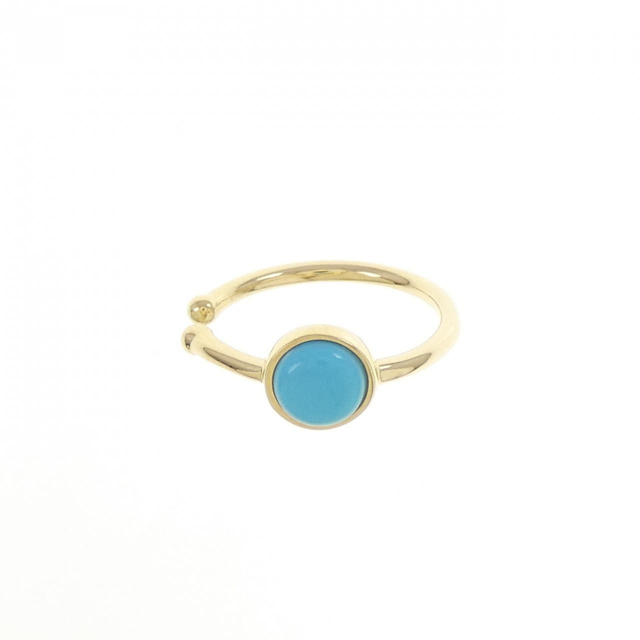 ジーエスティービー ターコイズ イヤーカフ 0.40CT