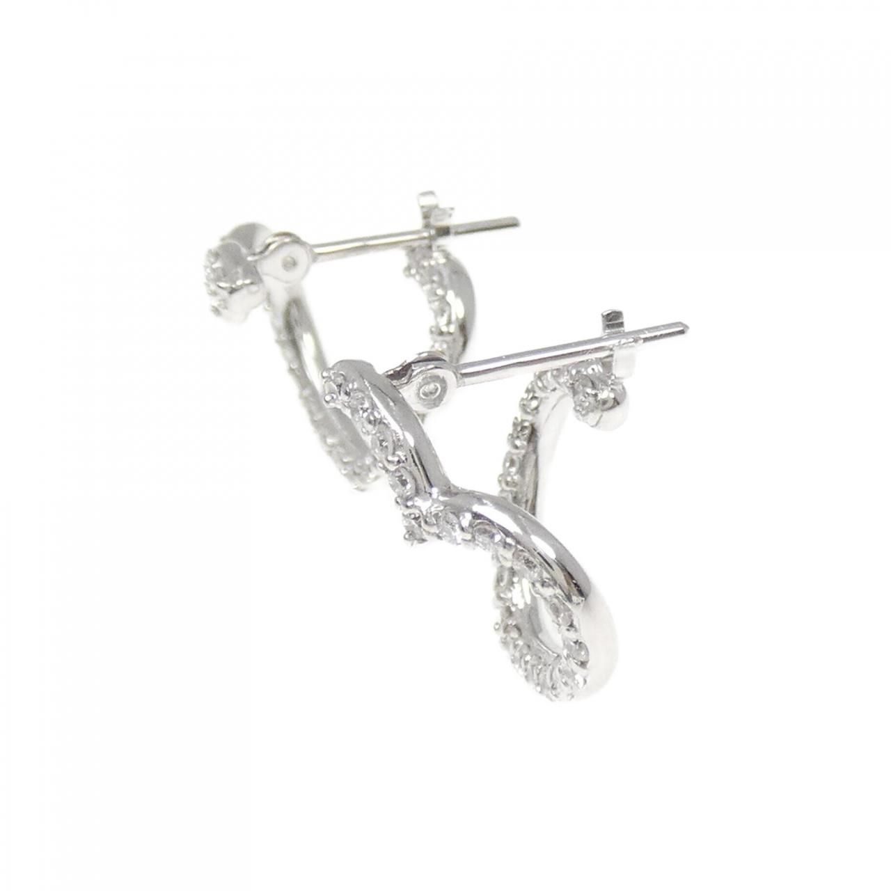 ポンテヴェキオ ハート ダイヤモンド ピアス 0.48CT