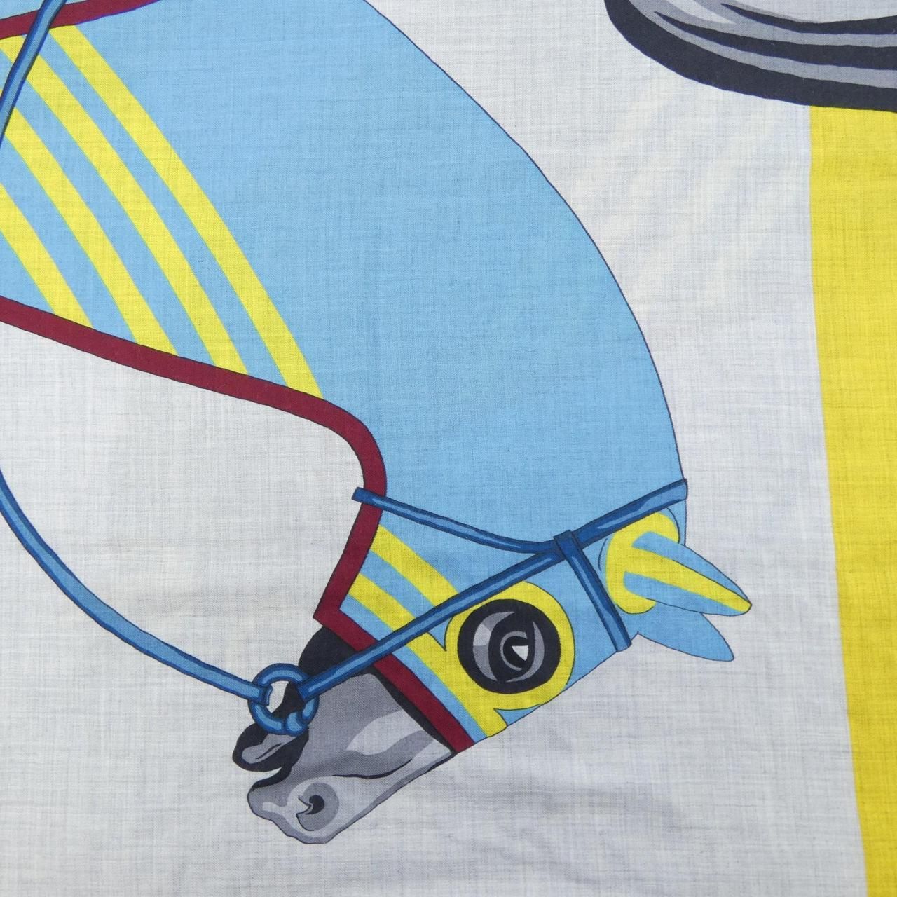 エルメス HERMES CHEVAL A LA COUVERTUR 693345T レクタングル STOLE WWW_HOMU-JOURNEY_COM