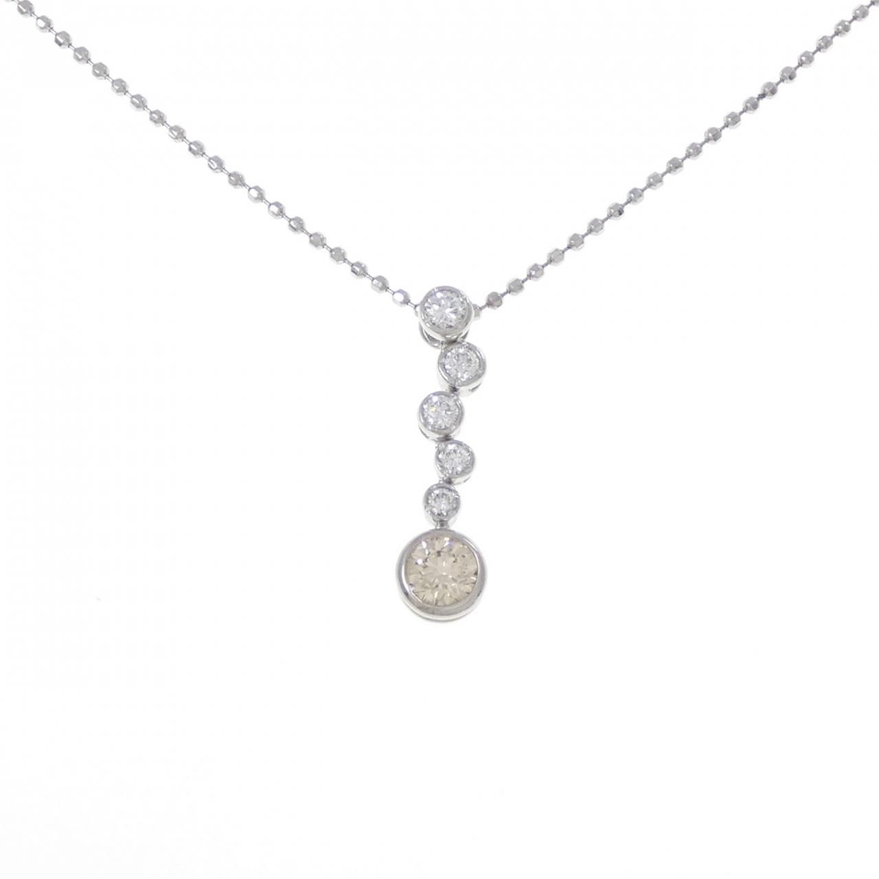 カシケイ ベゼル セッティング ネックレス 0 35 CT