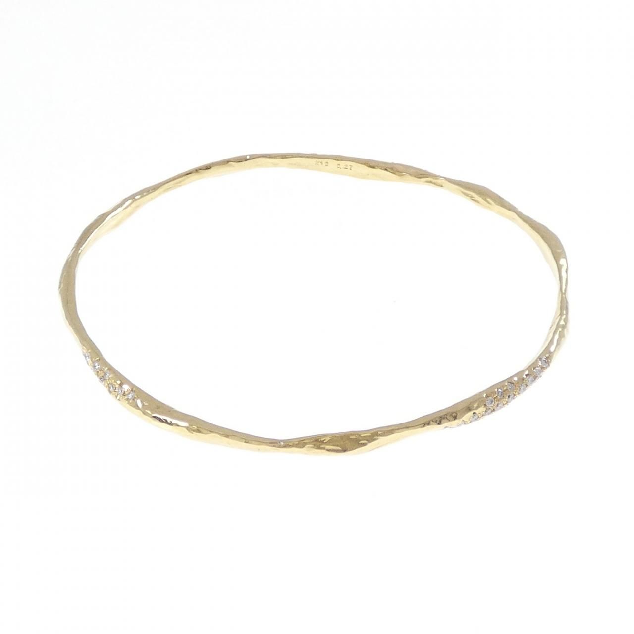 K18YG ダイヤモンド バングル 0.27CT