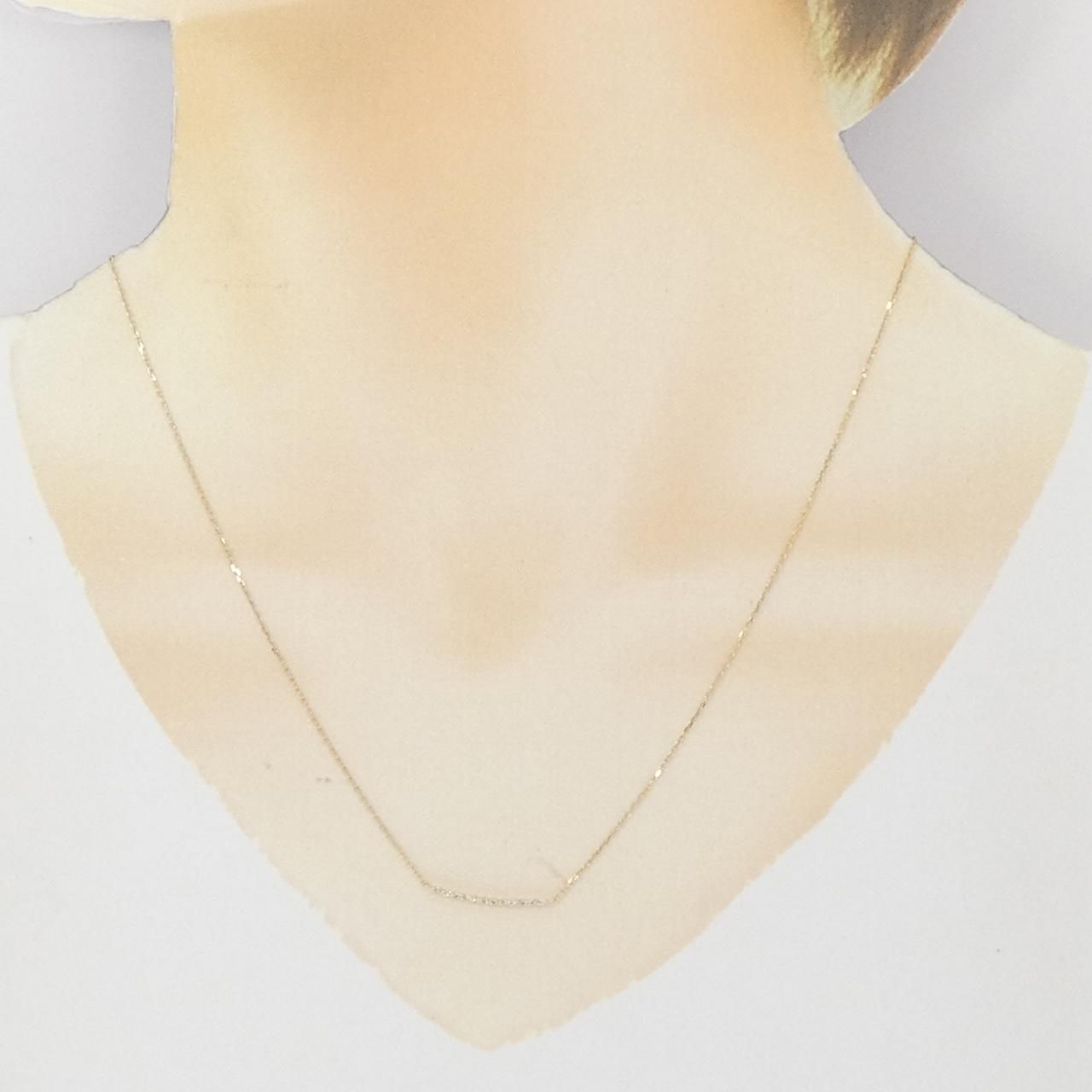 アガット ダイヤモンド ネックレス 0.06CT FORTGASGNV_COM_BR