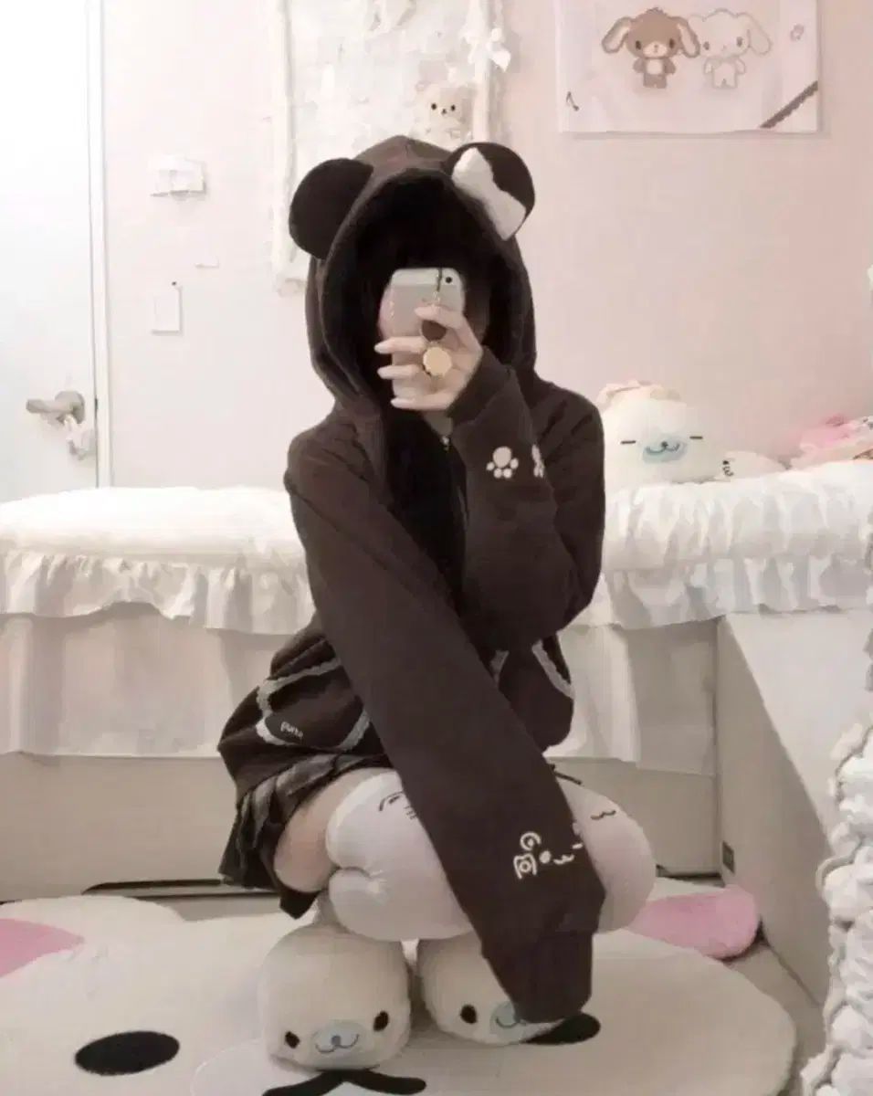 スナッグ スナッグ ANIMAL アニマル WHO フード ブラウン クマ ドール 茶色 ラテギャル ヒメカジ