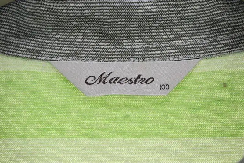 17671 Maestro リネン 半袖 カラーTシャツ 100 メンズ Tシャツ