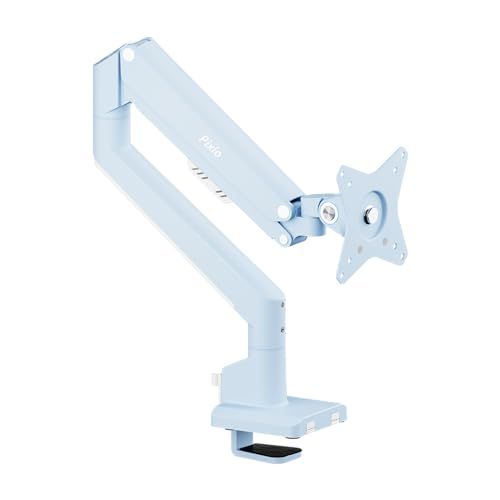 Pixio PS1S Wave Pastel Blue モニターアーム シングル かわいい 上下 左右 32インチ 24インチ 27インチ c8e3cda0