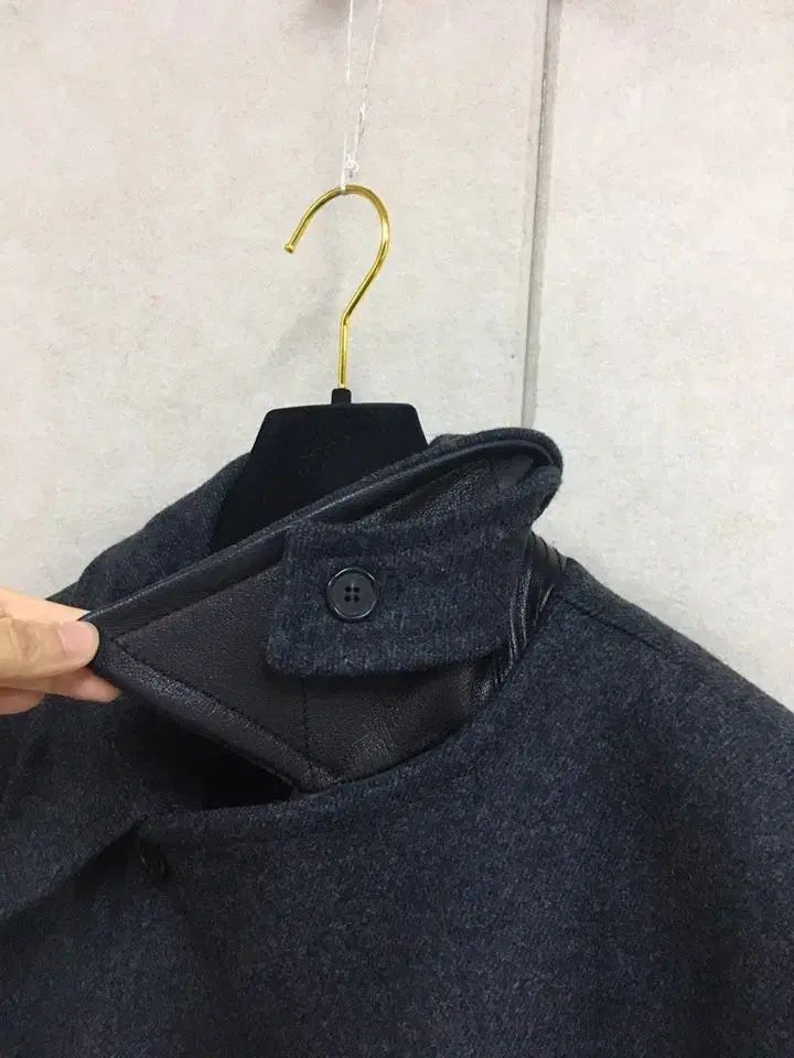 ウールコート キルティング裏地