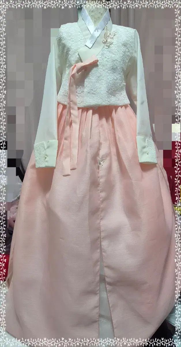 レーススリットミニ麻フィット 갈래スカートセット