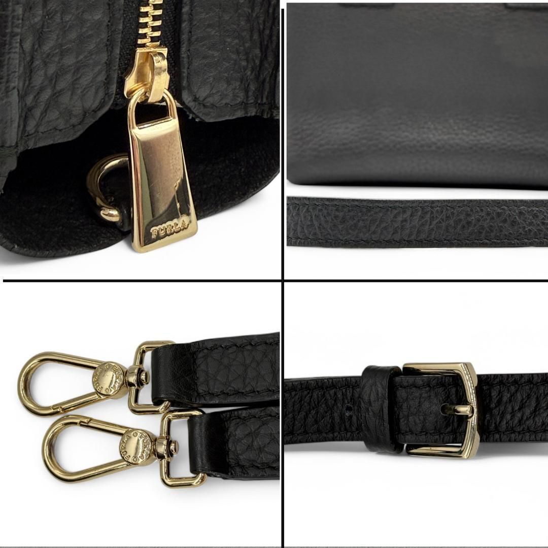 【美品】FURLAフルラ ショルダーバッグ 2way カプリッチョ シボ革 美品】フルラ ショルダーバッグ 2way カプリッチョ ハンドバッグ シボ