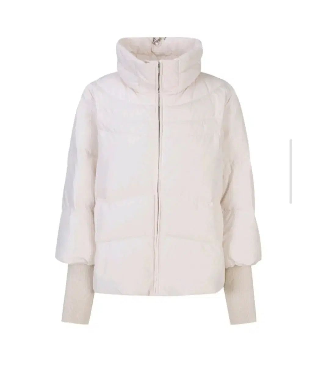 SI ニット スリーブ デザインテープ ダウン アイボリー55