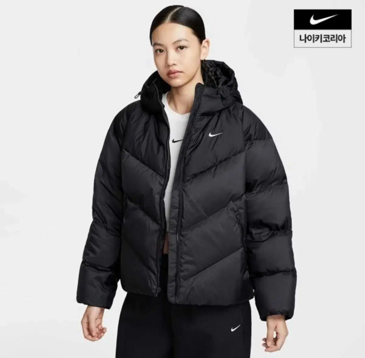 NIKE WIND AND WISH パファー STORM-FIT ブラック ダウン Sサイズ