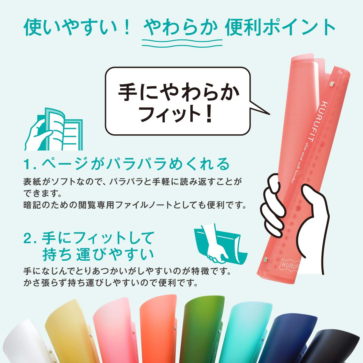 マルマン ルーズリーフ バインダー B 5 クルフィット 26穴 ブルー 4冊セット F 020 02