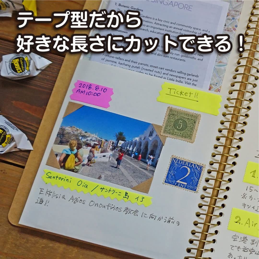  ヤマト ロールふせん つめかえ用 25 mm幅 12巻入り オレンジ YRK OR 12 付箋 ノート メモ帳