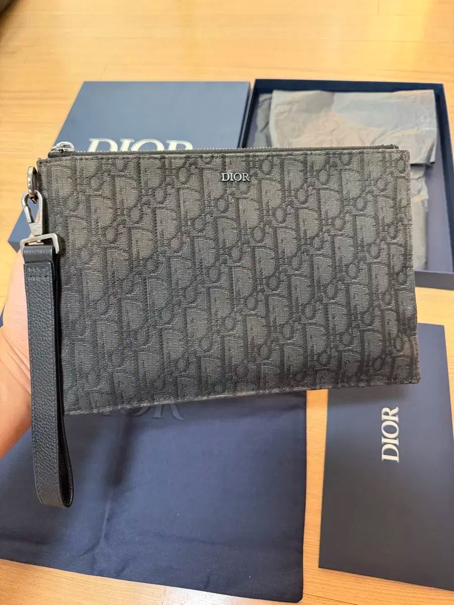 ディオール a 5 オブリーク クラッチバッグ